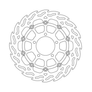 *10 DAYS EXTRA TRANSIT TIME* Moto-Master Flame series floating brake rotor