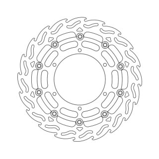 Moto-Master Flame series floating brake rotor