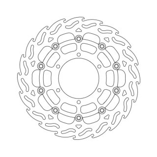 Moto-Master Flame series floating brake rotor