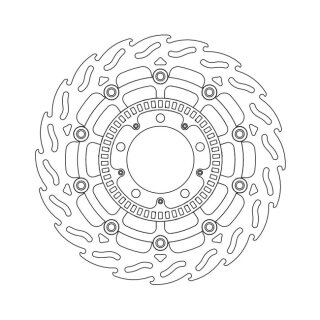 Moto-Master Flame series floating brake rotor