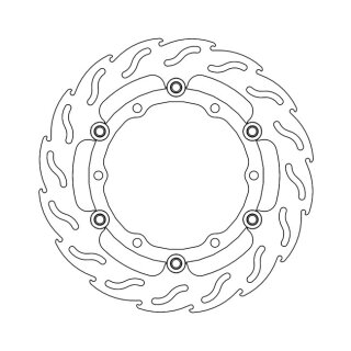 Moto-Master Flame series floating brake rotor