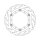 Moto-Master Flame series floating brake rotor