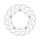 Moto-Master Flame series floating brake rotor