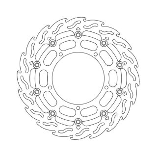 Moto-Master Flame series floating brake rotor