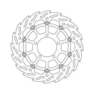 Moto-Master Flame series floating brake rotor
