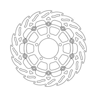 Moto-Master Flame series floating brake rotor