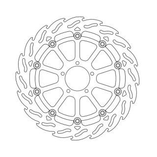 Moto-Master Flame series floating brake rotor