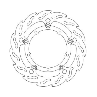 Moto-Master Flame series floating brake rotor