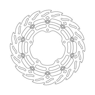 Moto-Master Flame series floating brake rotor
