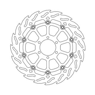 Moto-Master Flame series floating brake rotor