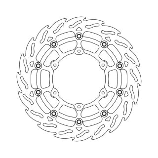 Moto-Master Flame series floating brake rotor
