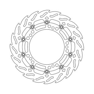 Moto-Master Flame series floating brake rotor