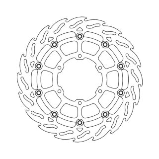 Moto-Master Flame series floating brake rotor