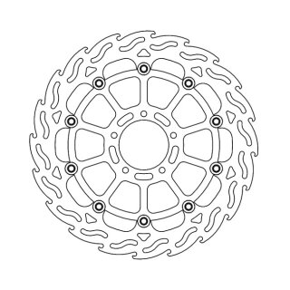 Moto-Master Flame series floating brake rotor