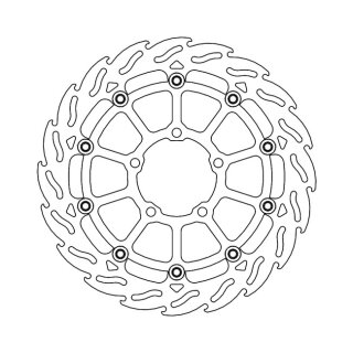 Moto-Master Flame series floating brake rotor