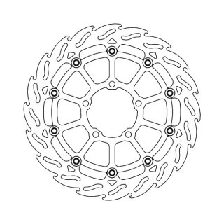 Moto-Master Flame series floating brake rotor