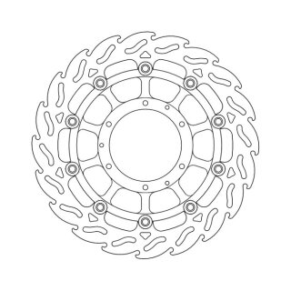 Moto-Master Flame series floating brake rotor