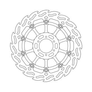 Moto-Master Flame series floating brake rotor