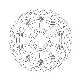 Moto-Master Flame series floating brake rotor