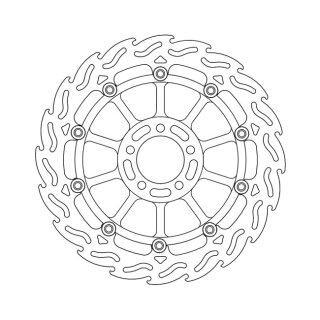 Moto-Master Flame series floating brake rotor