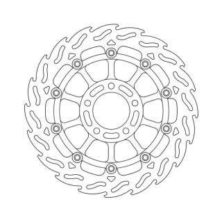 Moto-Master Flame series floating brake rotor