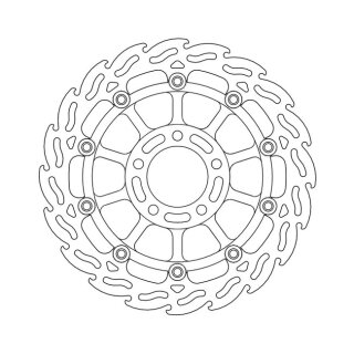 Moto-Master Flame series floating brake rotor
