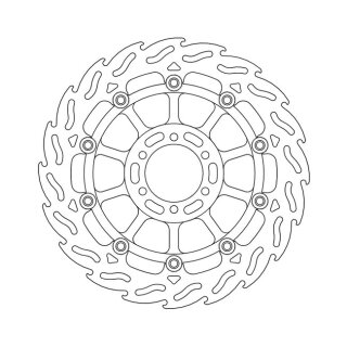 Moto-Master Flame series floating brake rotor