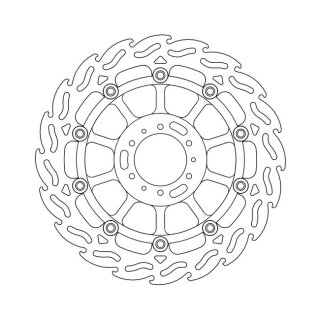 Moto-Master Flame series floating brake rotor