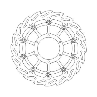 Moto-Master Flame series floating brake rotor