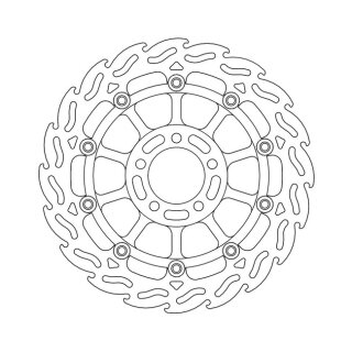 Moto-Master Flame series floating brake rotor
