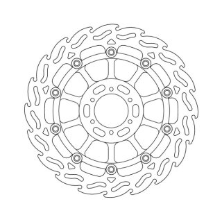 Moto-Master Flame series floating brake rotor