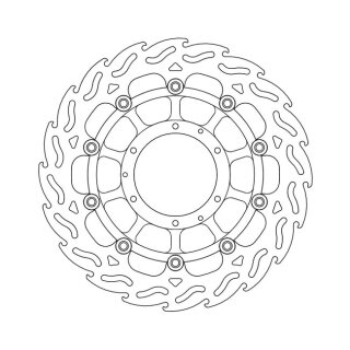 Moto-Master Flame series floating brake rotor