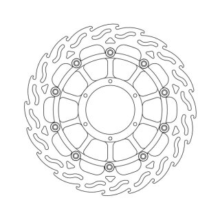 Moto-Master Flame series floating brake rotor