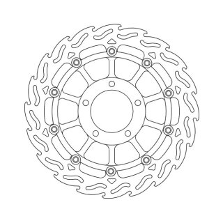 Moto-Master Flame series floating brake rotor