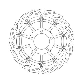 Moto-Master Flame series floating brake rotor