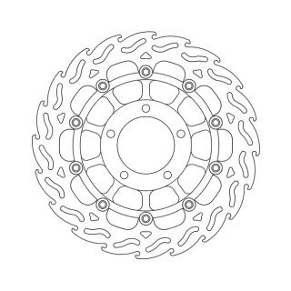 Moto-Master Flame series floating brake rotor
