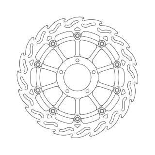 Moto-Master Flame series floating brake rotor