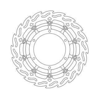 Moto-Master Flame series floating brake rotor