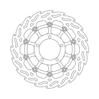 Moto-Master Flame series floating brake rotor