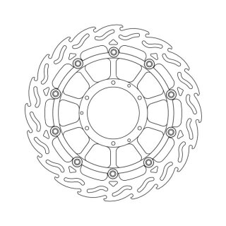Moto-Master Flame series floating brake rotor