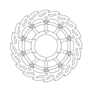 Moto-Master Flame series floating brake rotor
