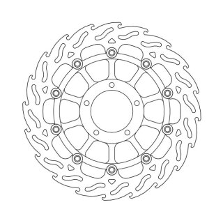 Moto-Master Flame series floating brake rotor