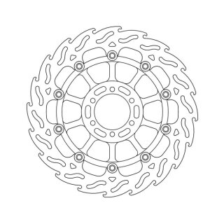 Moto-Master Flame series floating brake rotor