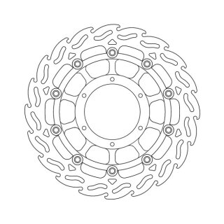 Moto-Master Flame series floating brake rotor