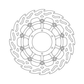 Moto-Master Flame series floating brake rotor
