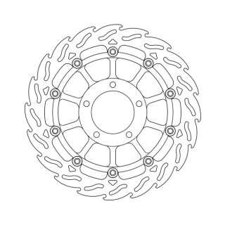 Moto-Master Flame series floating brake rotor