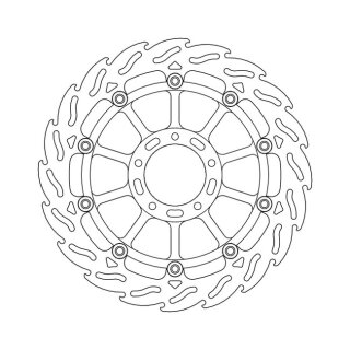 Moto-Master Flame series floating brake rotor
