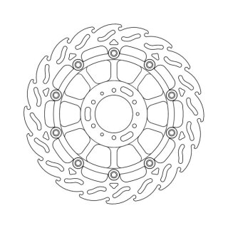 Moto-Master Flame series floating brake rotor