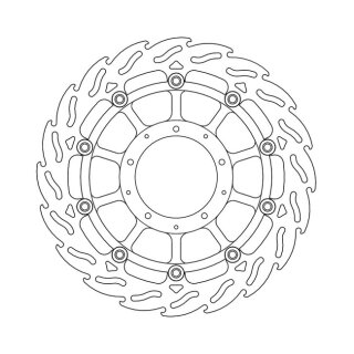 Moto-Master Flame series floating brake rotor