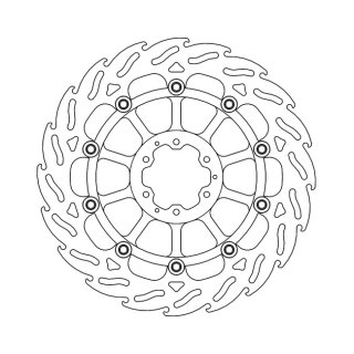 Moto-Master Flame series floating brake rotor